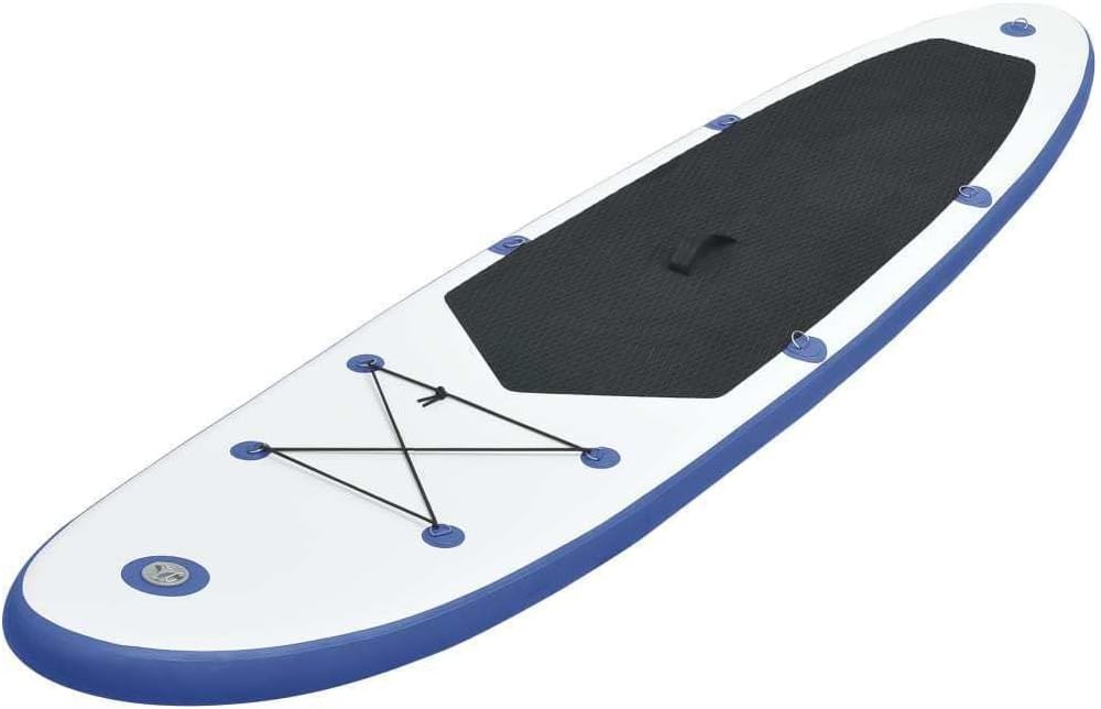Stand Up Paddle Board Set SUP Surfboard Inflatable Blue and White Blue