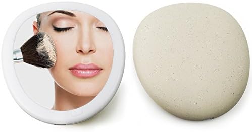 Acelone Lighted Makeup Mirror,Travel Handheld Mirror Compact Portable Mirror with LED Lights for Beauty Cosmetic Camping