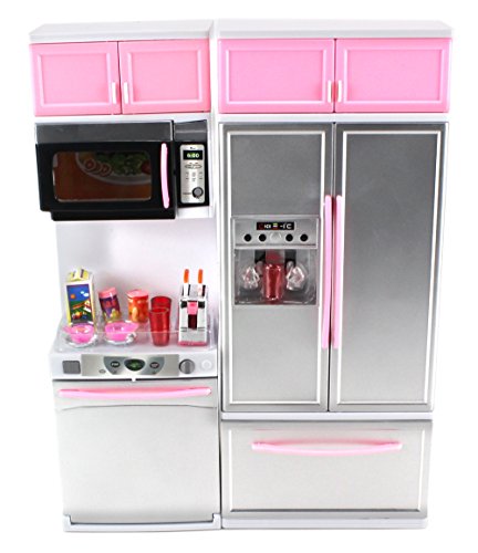 Velocity Toys 'Modern Kitchen 15' Battery Operated Toy Kitchen Playset, Perfect for Use with 11-12