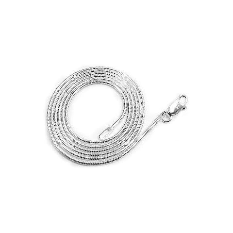 1mm Nickel Free Sterling Silver Italian Snake Chain Necklace 36"(Lengths 14",16",18",20",22",24",30",36") Cover