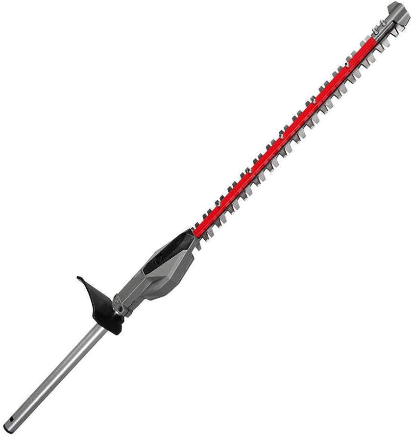Hedge Trimmer Attachment, for Milwaukee 49-16-2796 M18 18V Hedge Trimmer Attachment(Size:41.2 x 4.75 x 4.75 in) - Bare Tool, red,black