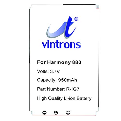 VINTRONS R-IG7, F12440023, Harmony 880, MX-880 Replacement Battery for Logitech Harmony One, Harmony 720, 880, 900, Harmony One, MX-880