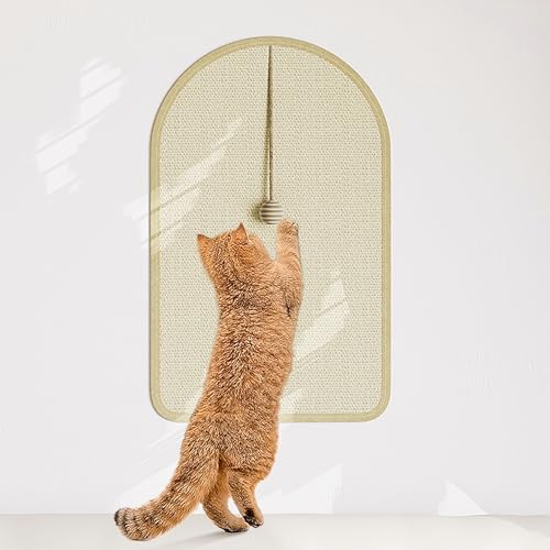 Estantes de pared para gatos con rascador y hamaca miniatura 7