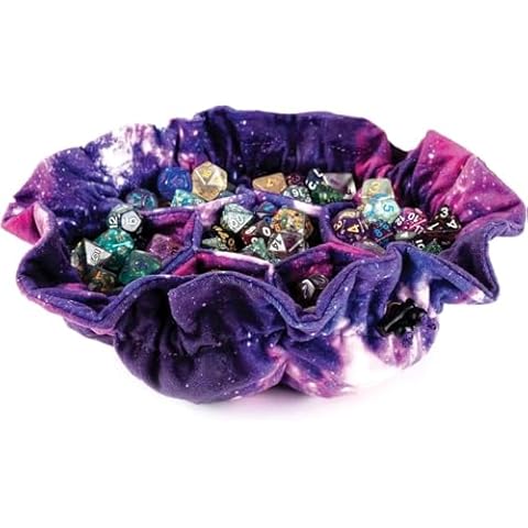 Metallic Dice Games Velvet Compartment Dice Bag Cover