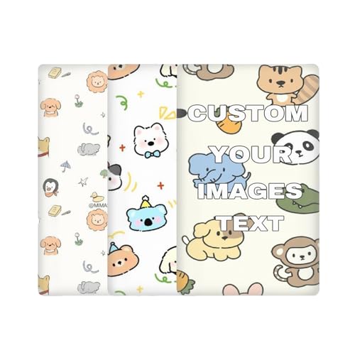 Personalizadas Sábanas Cuna, Fotos, Textos y Logotipos Personalizados, 100% poliéster, cómodas y Transpirables,Unisex 132 X 71cm, Un Regalo Personalizado para tu bebé