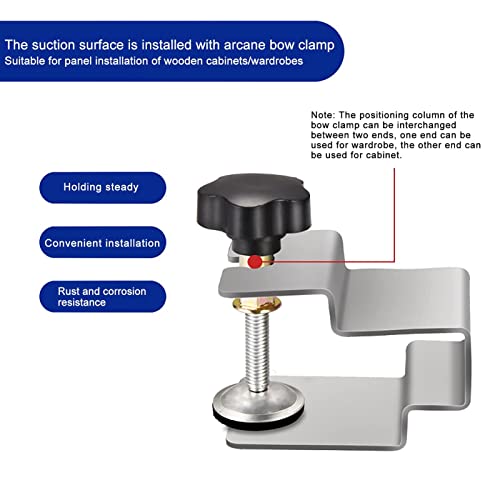 Armários C Braçadeiras - Braçadeira de rosto de aço inoxidável para carpintaria | Mesas Mesa Suporte