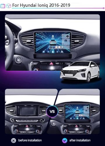 Autoradio Android 9'' avec Bluetooth et Mirrorlink pour Hyundai Ioniq