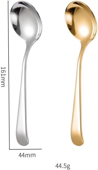 Silverware Flatware Set, 1/4/6/8 Pieces Stainless Steel Spoons, Household 304 Spoons, Creative Spoons, Cute Spoons, Dessert Ice Cream Spoons(Silver,8 Pieces)