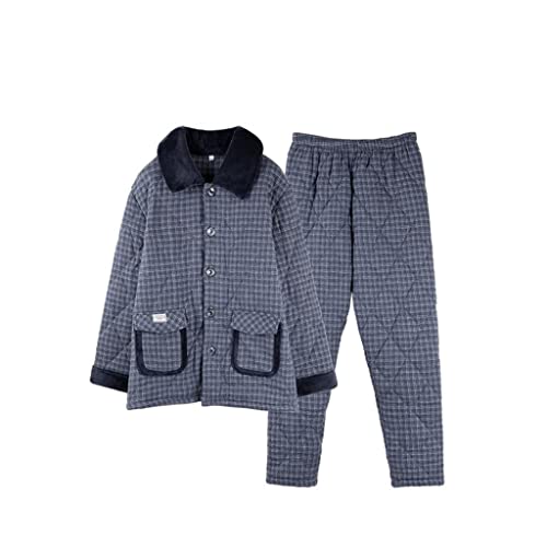 Pyjama en velours de corail pour homme ensemble d'hiver en flanelle épaisse
