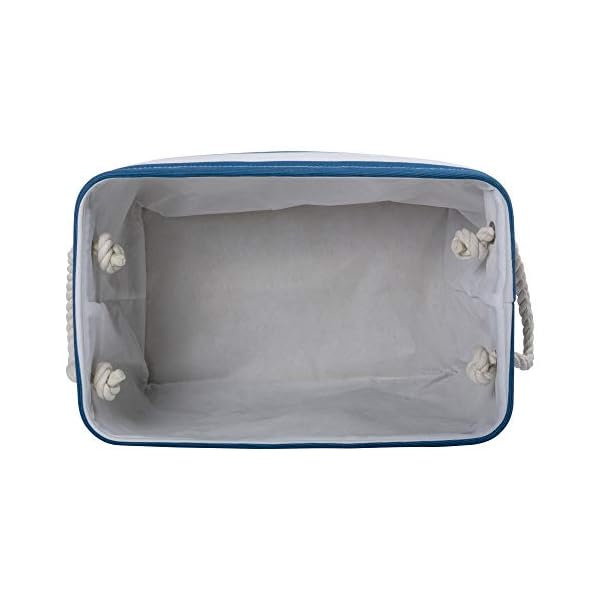 Bone-Dry-Pet-Storage-Collection-Striped-Paw-Patch-Bin-Small-Rectangle-Navy Bone Dry Pet Storage