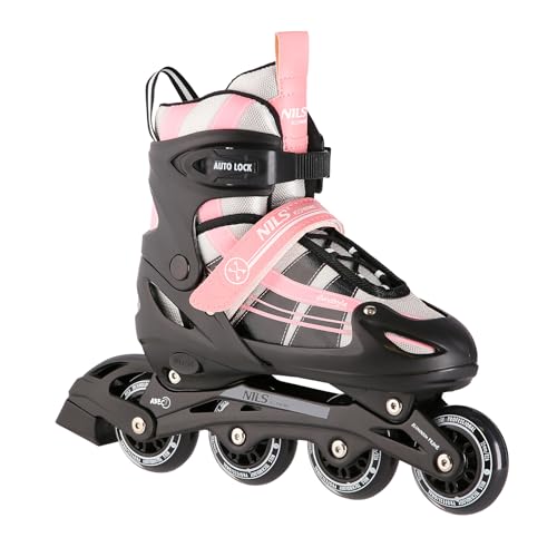 Nils Extreme 2-In-1 Inliner Eishockey Chaska, Farbe:Rosa-Weiß,...