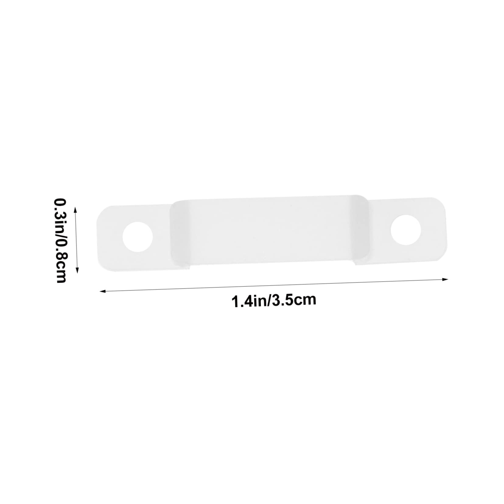 Mipcase LED Strip Light Clips – Transparent Nylon Fixing Clips With Single Screw – Easy Install For Indoor/Outdoor