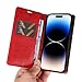 Jiajihua Cover Compatible with Huawei Y5 2018 / Y5 Prime 2018,Compatible with Honor 7A mini / 7S / Play 7 Magnetic Closure Flip Stand Wallet PU Leather Card Slot Phone Case Red