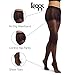 L'eggs Casual Women's Seasonless Tights for Year Round Wear, Same to Waist, Sheer Toe, Black, Size Large (Pack of 1)