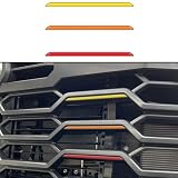 Retro 3 Color Stripe Front Grille Covers Stripes Decoration Sticker Grille Line Inserts Compatible with 2022-2025 Tundra TRD Accessories (Roy)