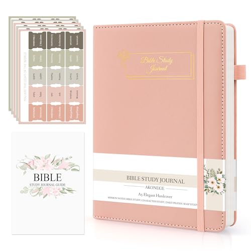 AKONEGE Bible Study Journal - Prayer Journal for Women, A5
