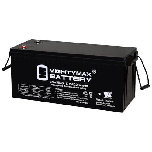 Mighty Max Battery 12V 200Ah 4D SLA AGM Battery Replacement for Solar Systems