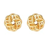 💎Elegantes Design: Goldknotenohrringe zeigen ihnen, dass Ihre Liebe ewig ist - dies ist ein Symbol für nie endende Liebe. Denn ohne Anfang gibt es kein Ende. Das Design der Love Knot Ohrstecker ist schlicht und klassisch, das Symbol für unendliche Liebe, nicht nur modisch sondern auch bedeutungsvoll. Love Knot Stud kann für einen lässigen Alltagslook getragen werden, aber er kann einen gehobeneren Ausflug ergänzen.