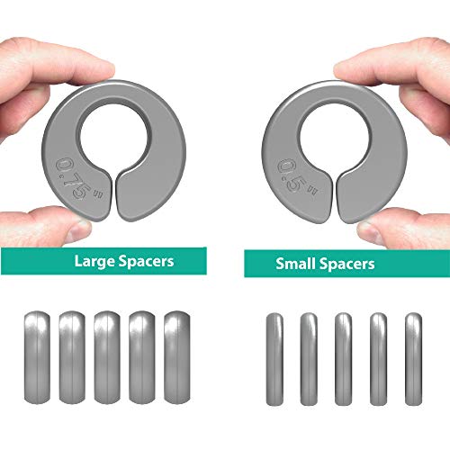 Xangar Hanger Spacers, Hanger Dividers, Garment Dividers, Round