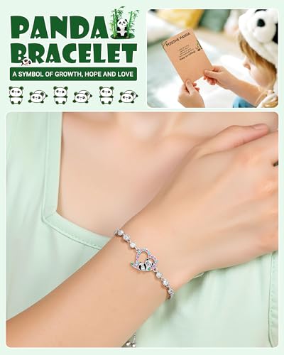 Cute Panda Bracelets Gift for Firends Daughter Granddaughter2