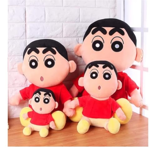 Image of Cute Shinchan Soft Toy Plush Doll - Super Soft Anime Cartoon Character Stuffed Toy for Kids & Babies, Hugging Pillow Cuddly Toy, Birthday Gift, Home Decor Soft Toy 30cm