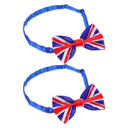 CALLARON Novelty Bow Tie for Men Suit Bow Tie Sequined Bow Tie UK Flag Pattern Party Bow Tie Decorative Tie for Event