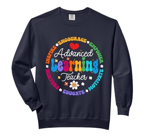 Groovy Advanced Learning Teacher Appreciation Week Comfort Colors Adult Sweatshirt