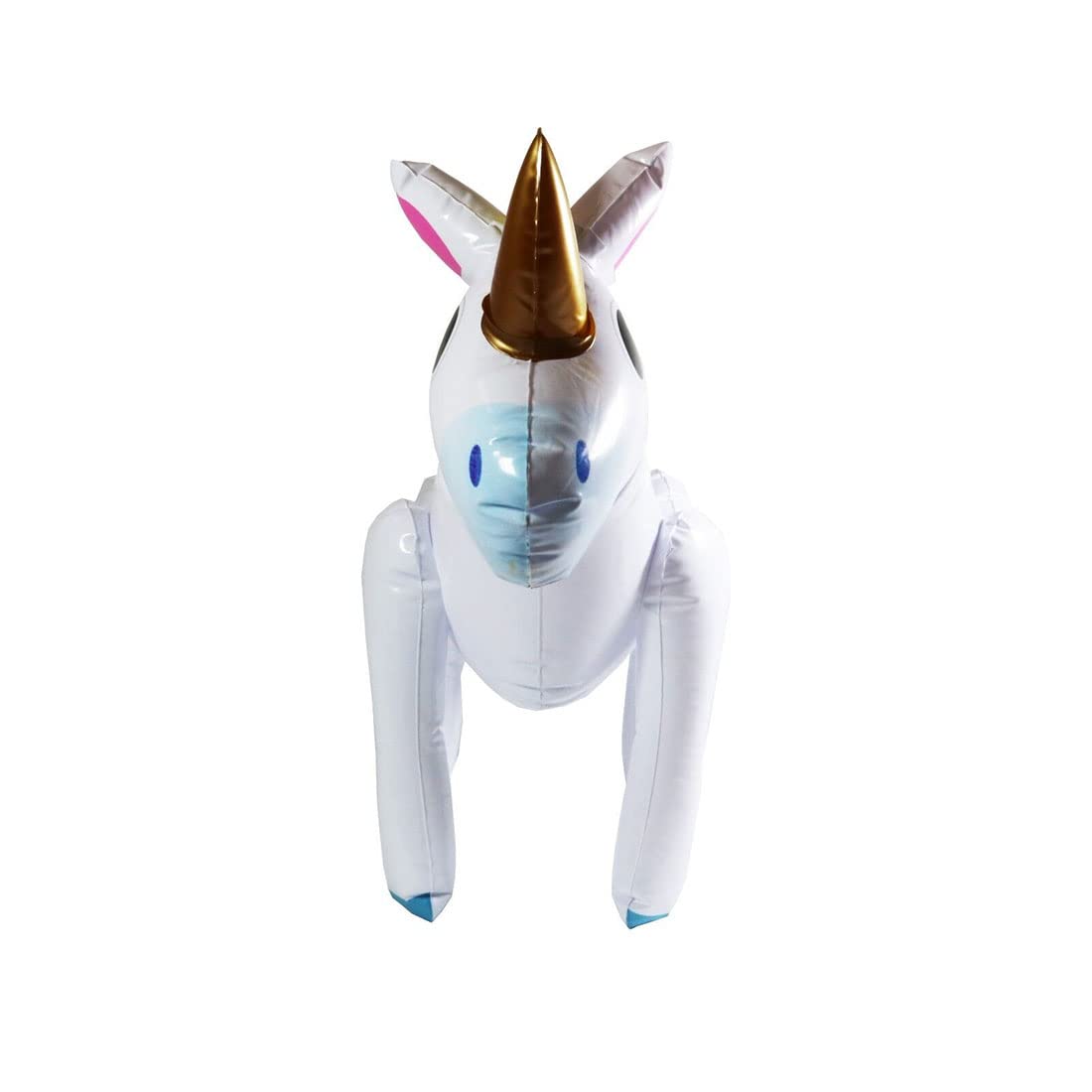 FAIRY BOUTIQUE Inflatable Blow Up Magical Rainbow Toys Party Decorations Pool Party Fancy Dress Accessory Inflatable White Horse Party Toys 53cm x 35cm