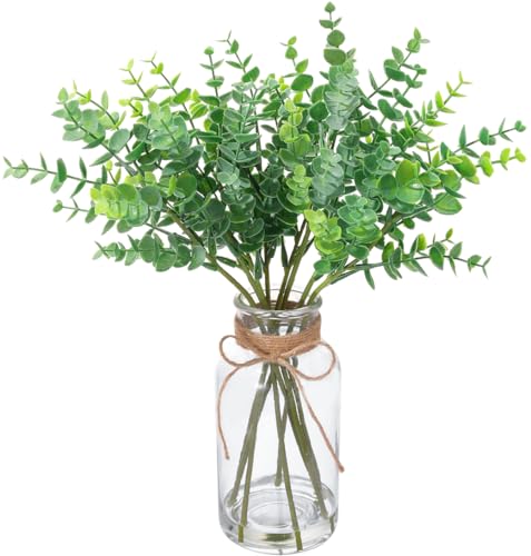 vannyster 14' Lifelike Faux Eucalyptus Stems in...