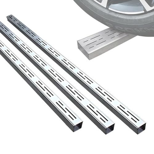 Caniveau de drainage en acier inoxydable H3xL7cm pour terrasse et cour