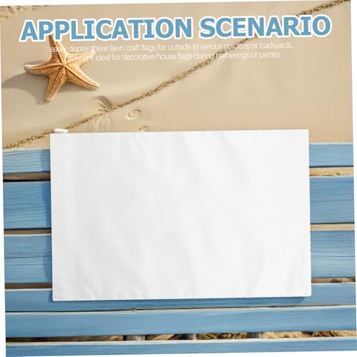 Drapeaux de jardin verts ORFOFE en polyester pour remplacer les décorations fragiles qui ternissent - 5