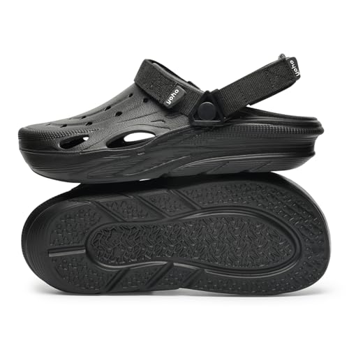 Image of YOHO Dual Hacker Clogs for Men & Boys | Waterproof Monsoon Footwear & Rainy Sandals | Adjustable Strap