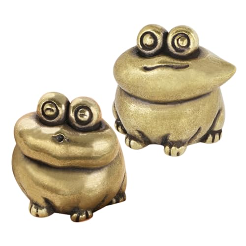 Figurines de grenouille en laiton, un cadeau de collection pour Noël
