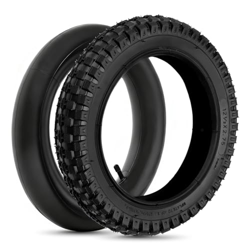 HIAORS 12.5x2.75 (12-1/2x2.75) Tire & Inner Tube Set for Razor MX350 MX400 Dirt Rocket, X-Treme X-560 EZIP 750 500 Mini Pocket Bikes Gas Scooters Electric Dirt Bike