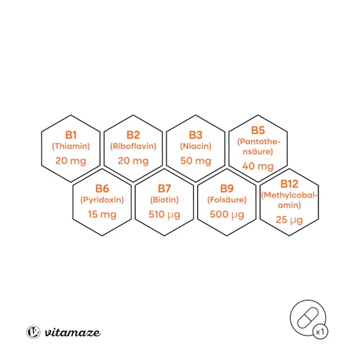Vitamin B-Komplex extra hochdosiert, 120 vegane Tabletten für 4 Monate, Alle B-Vitamine mit optimaler Bioverfügbarkeit, Natürliche Nahrungsergänzung ohne Zusatzstoffe