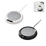 カップウォーマー ホワイト 55℃・65℃・75℃ ホット コースター マグ カップ コーヒーカップ 家庭/オフィスの必需品 水/牛乳/お茶/コーヒーなど ガラス、トレイに最適 USB (White)