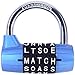 Gym Locker Lock,5 Letter Word Lock,5 Digit Combination Lock,Safety ...