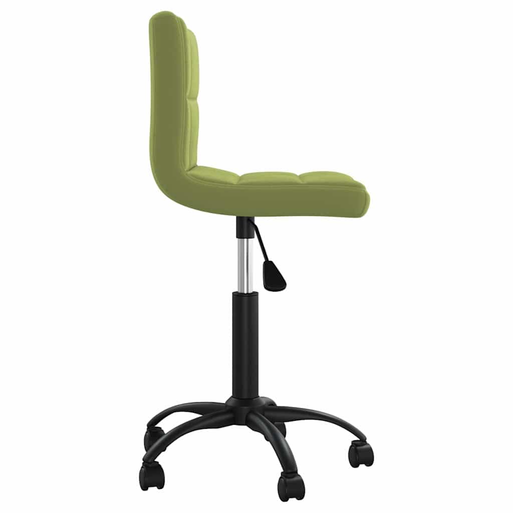 Chaise Pivotante Réglable Vert Clair Velours Salle à Manger