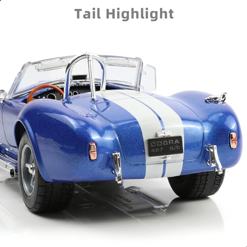 Modelo de auto 1/24 Shelby Cobra 427 S/C metal fundido miniatura 6