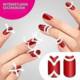 9 paczek naklejek do stylizacji paznokci, naklejki French manicure Smile, dekoracja do paznokci DIY, modne akcesoria do stylizacji paznokci.