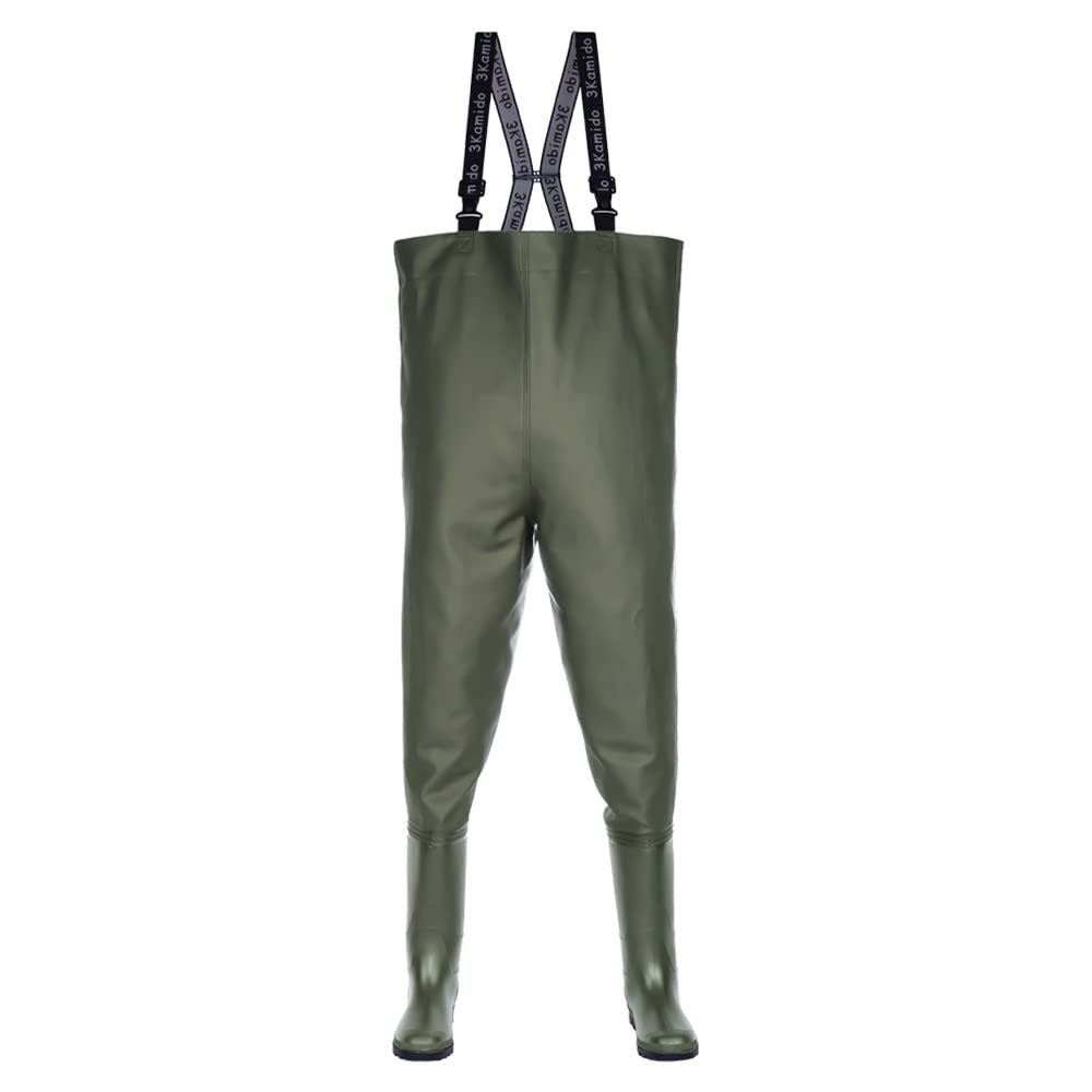 Wathose Classic, SCHWARZ und GRÜN Serie 680, Anglerhose Standard, Fischerhose Teichhose Hochwasserhose