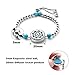 ttstar Aromatherapy Essential Oil Diffuser Bracelet 20mm Stainless Steel Rose Locket Adjustable Essential Oil Diffuser Bracelet with 15 Refill Pads Gift Mother's Day for Mom Women