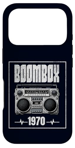 Boombox CD�v���[���[ �J�Z�b�g�I�[�f�B�IAM FM���W�I 1970 �a���� �X�}�z�P�[�X iPhone 17 Pro �p