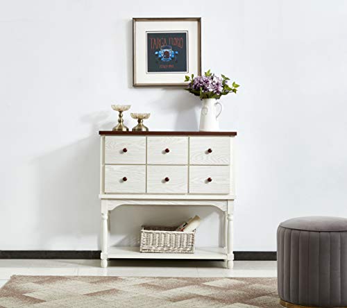 Mixcept Solid Wood Sideboard Buffet Server Cabinet Kitchen Dining Room Cupboard Console Table