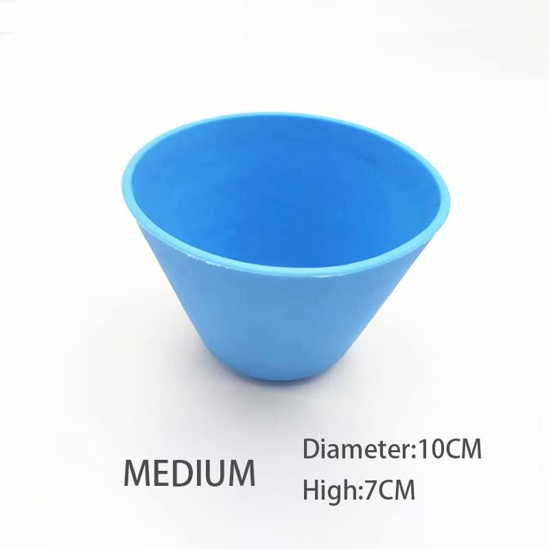 Miniatura 2 de Juego de espátulas de plástico con cono de laboratorio, 3 cuencos para materiales de yeso de impresión de alginato