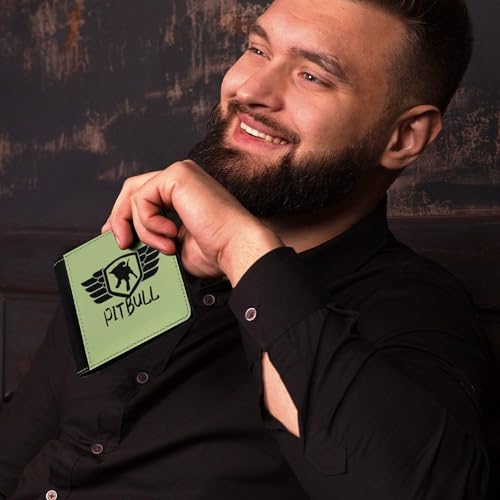 Pit Bull Dog Logo Fashion Bifold Wallets for Men Women Slim & Thin Credit Card Holder Wallet Purse4