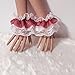 GANYKQ Wrist Cuffs for Women's Fashion Pleated Horn Cuff Detachable Shirt Fake Sleeve Cuffs Sunscreen Decorated Accessories