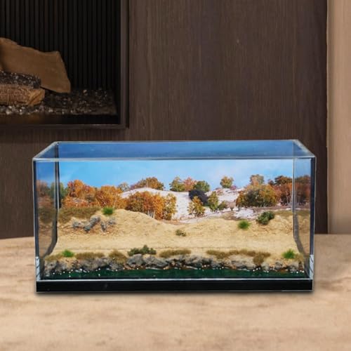 Escena desierto 1/64 con vitrina acrílica para diorama miniatura 4