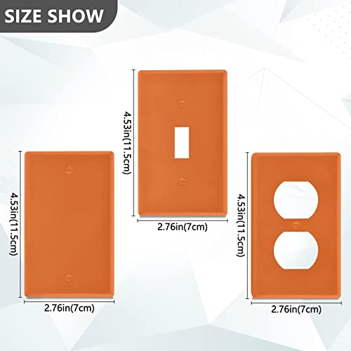 Plaque décorative interrupteur orange 1 gang pour une ambiance chaleureuse
