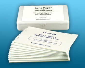 Peca Lens Paper Type 1 Class 5 - Lens Cleaning Tissue - 10 Pack with Case